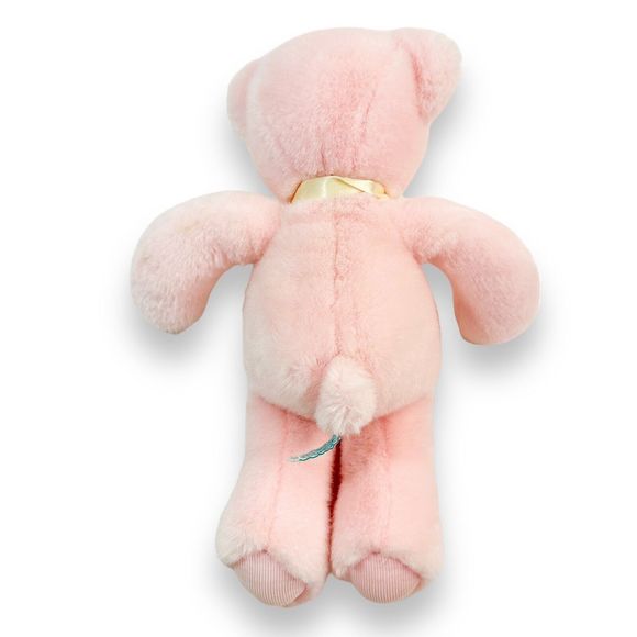 VTG Russ Berrie SUGARPLUM Pink Teddy Bear Rattle Lovey Stuffed Animal VERY RARE - Picture 3 of 8